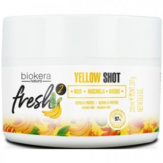 Восстанавливающая маска с бананом Salerm Biokera Fresh Yellow Shot Mask 250мл